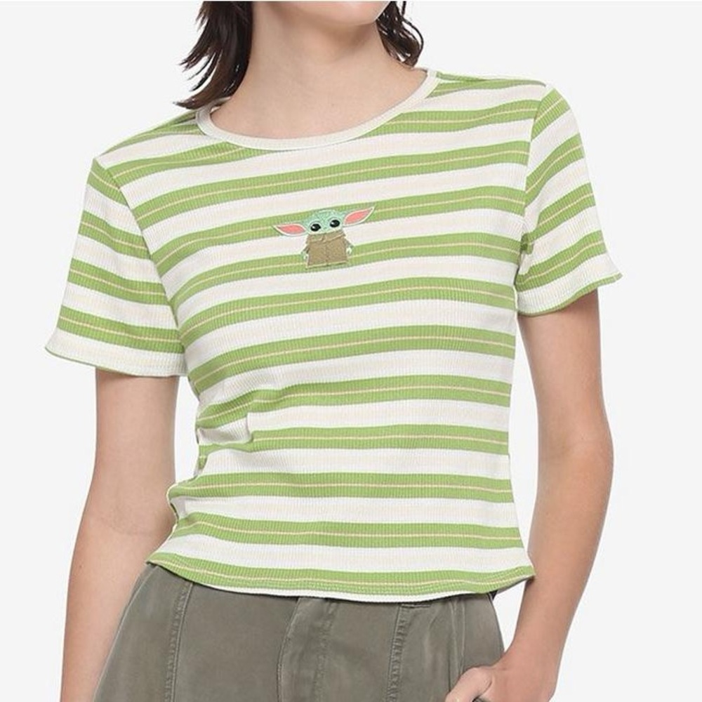 Child Stripe Ribbed Girls Baby T-Shirt